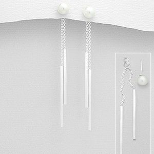 046 🆕 925 Silver Freshwater Pearl Earrings